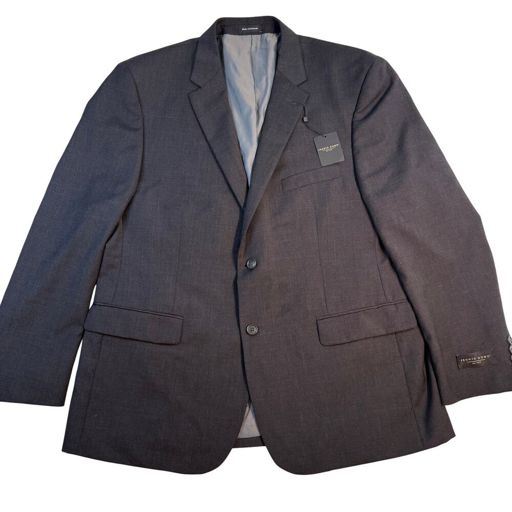 Pronto Uomo Charcoal Blazer | Men’s Tailored Jacket | Date Night Valentine Look